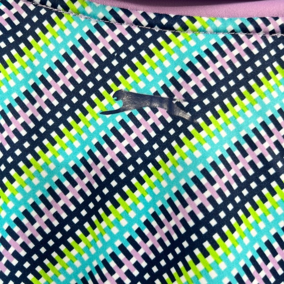 Womens Slazenger Multicolor Polyester V Neck Sleeveless Polo Golf Top Size XS - Picture 7 of 9